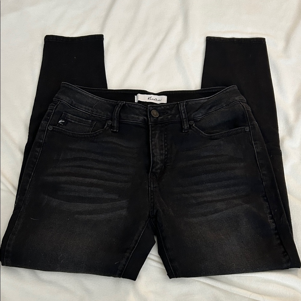 KanCan Distressed Black Skinny Jeans Sz:9